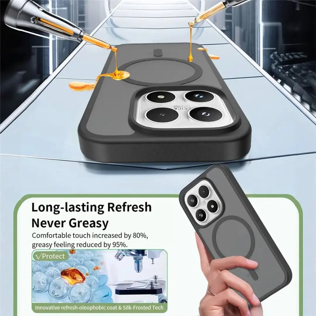 Selected Xiaomi 17 Hybrid Back Cover - MagSafe - Zwart