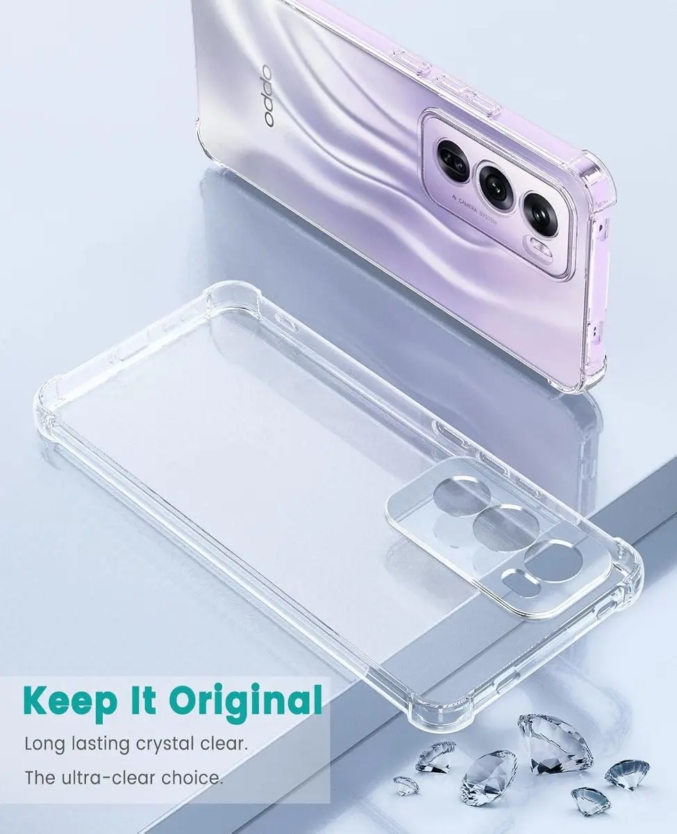 Selected Transparant Hoesje Oppo Reno 12 Pro - Schokbestendig - afbeelding 6 van 6