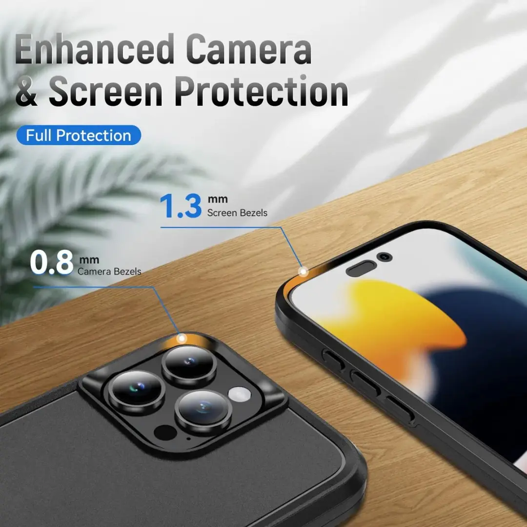 Selected Back Cover iPhone 16 Pro Rugged Hoesje - Zwart