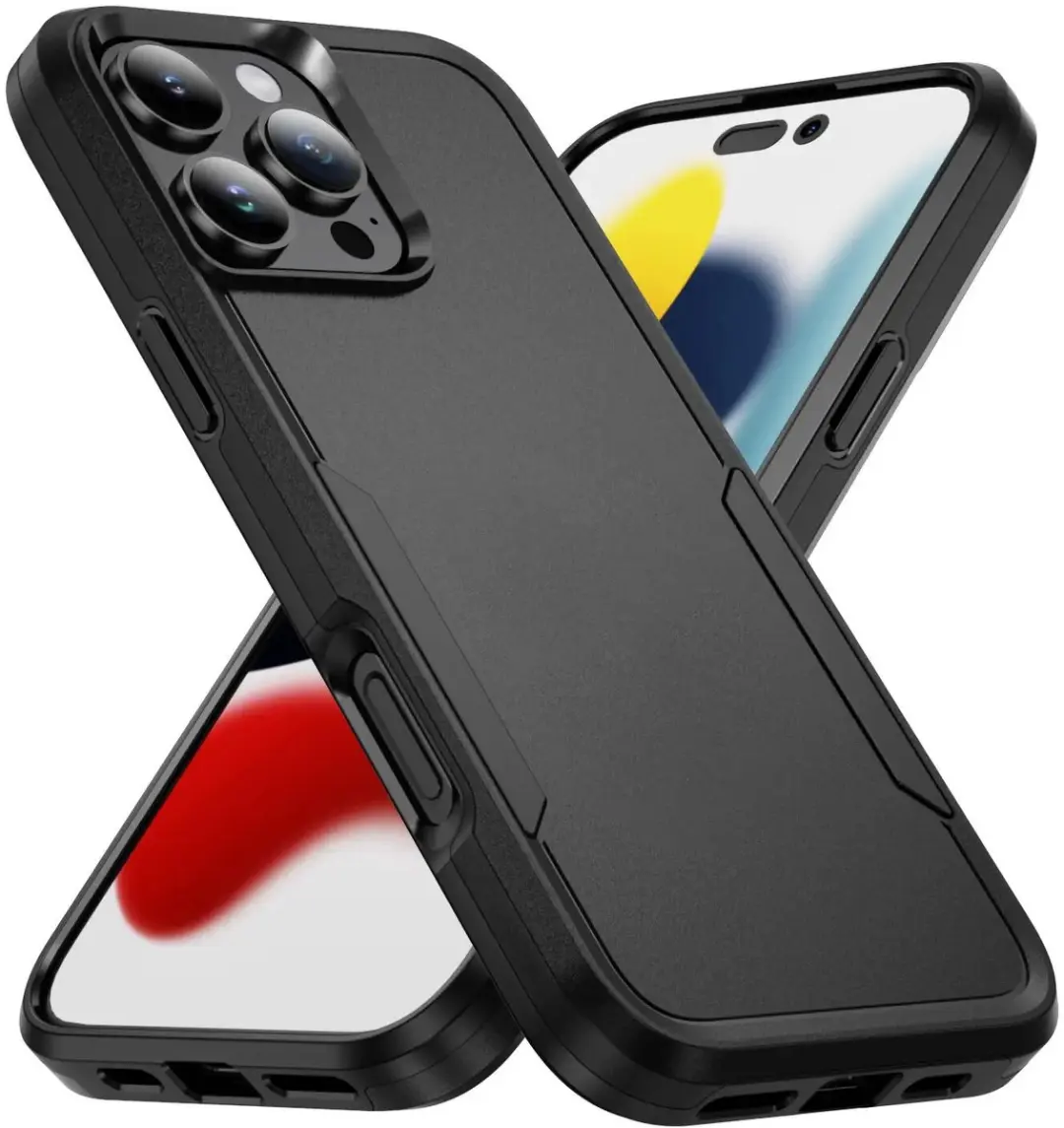 Selected Back Cover iPhone 16 Pro Rugged Hoesje - Zwart