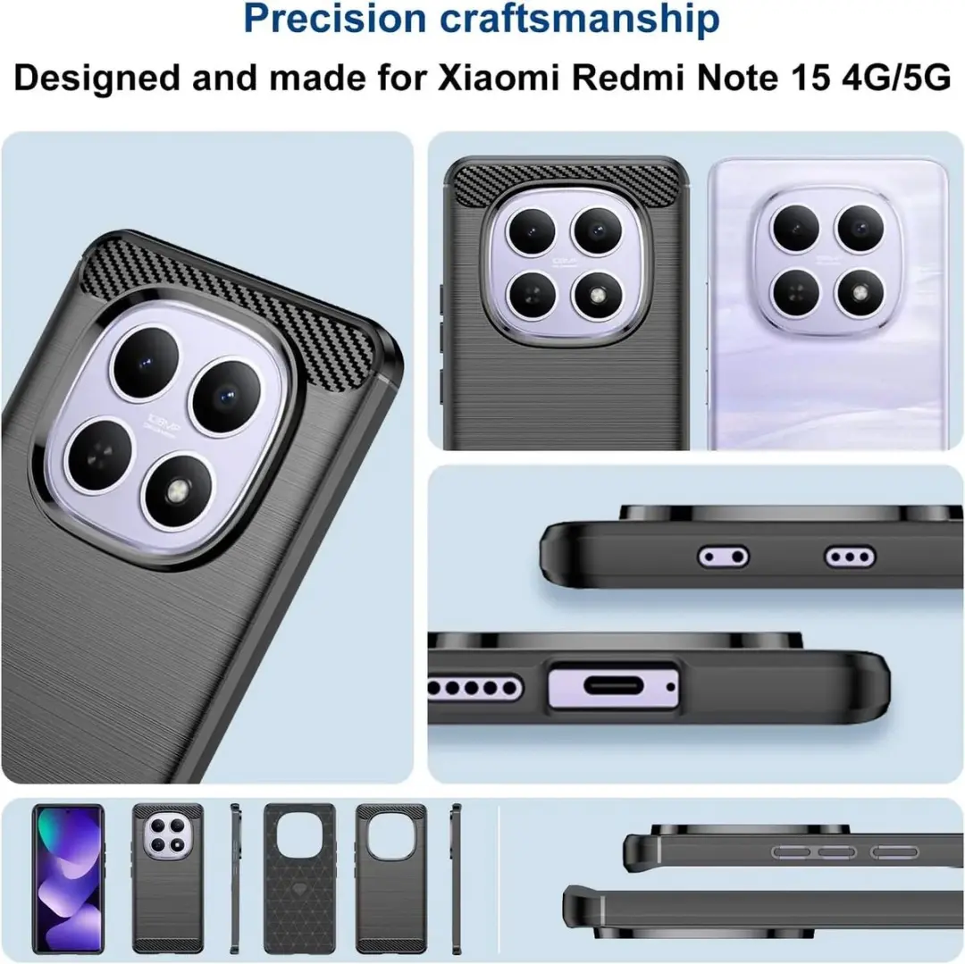 Selected TPU Hoesje Xiaomi Redmi Note 15 4G - Zwart