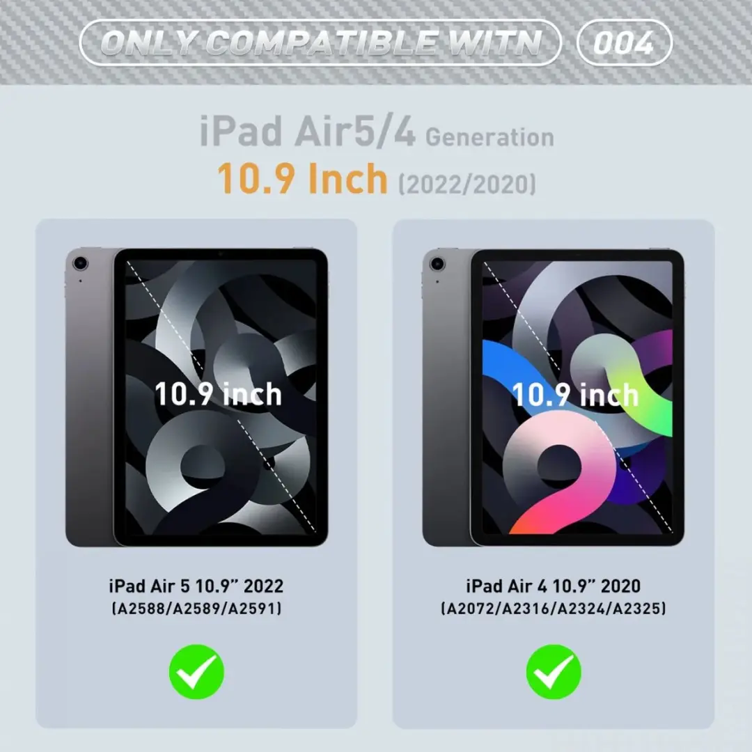 Selected Full Protect Cover iPad Air 10.9 Hoes - Zwart