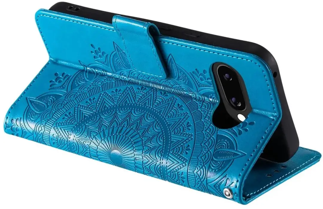 Selected Google Pixel 10a Hoesje Mandala Blauw - 3 Pasjes - afbeelding 6 van 6