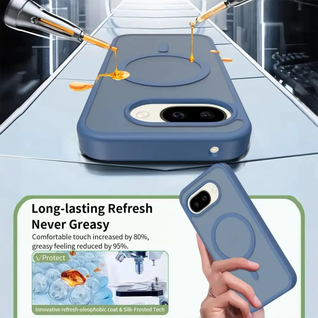 Selected by GSMpunt.nl Google Pixel 10a Hybrid Back Cover - Blauw - afbeelding 6 van 6