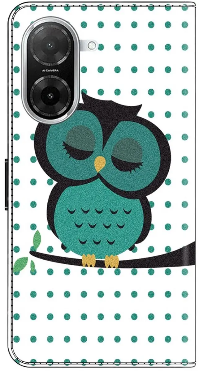 Selected Xiaomi Redmi A5 4G Hoesje Book Case - Magneet Sluiting - 2 Pasjes - Uil Print