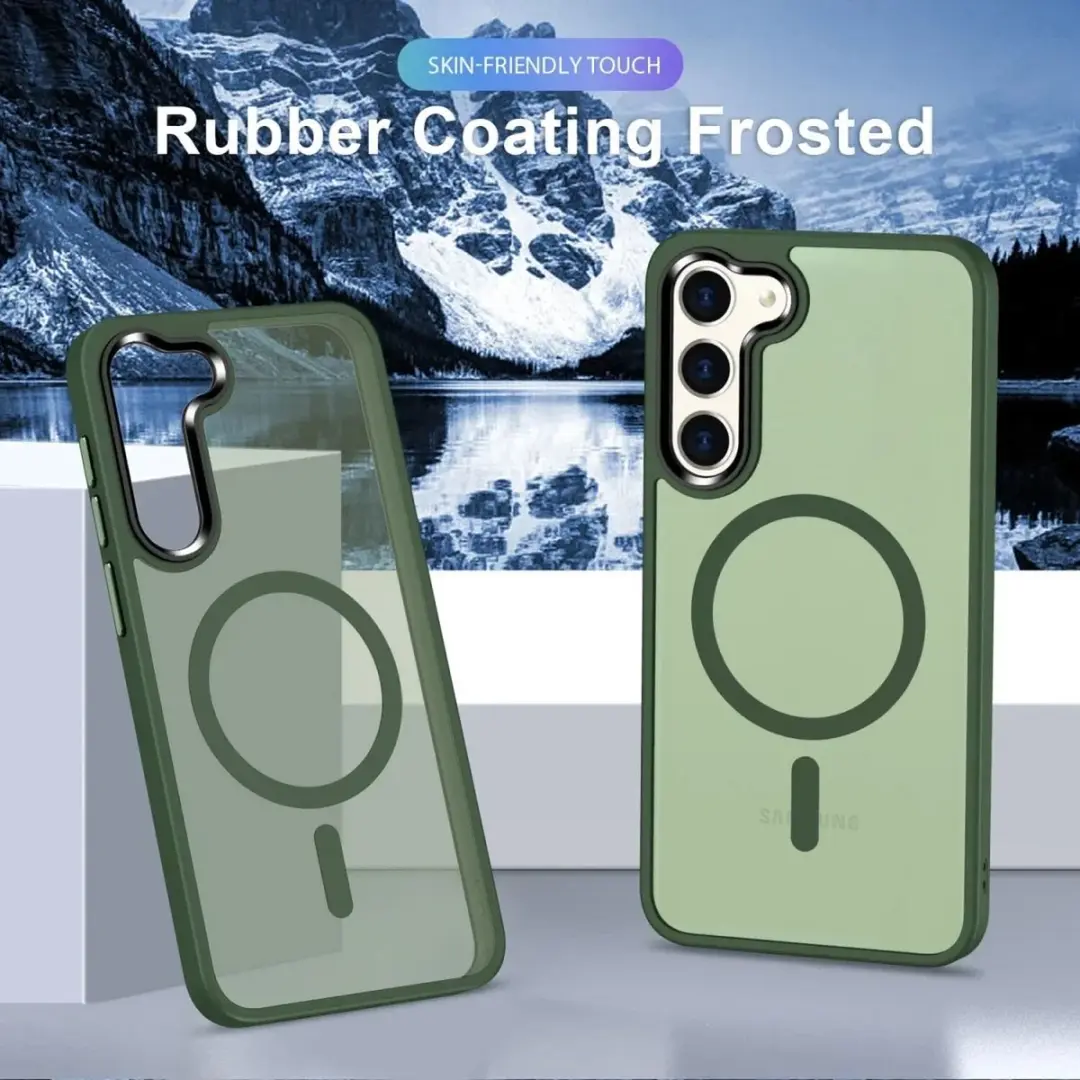 Selected Hoesje Samsung Galaxy S24 Ultra MagSafe - Donker Groen