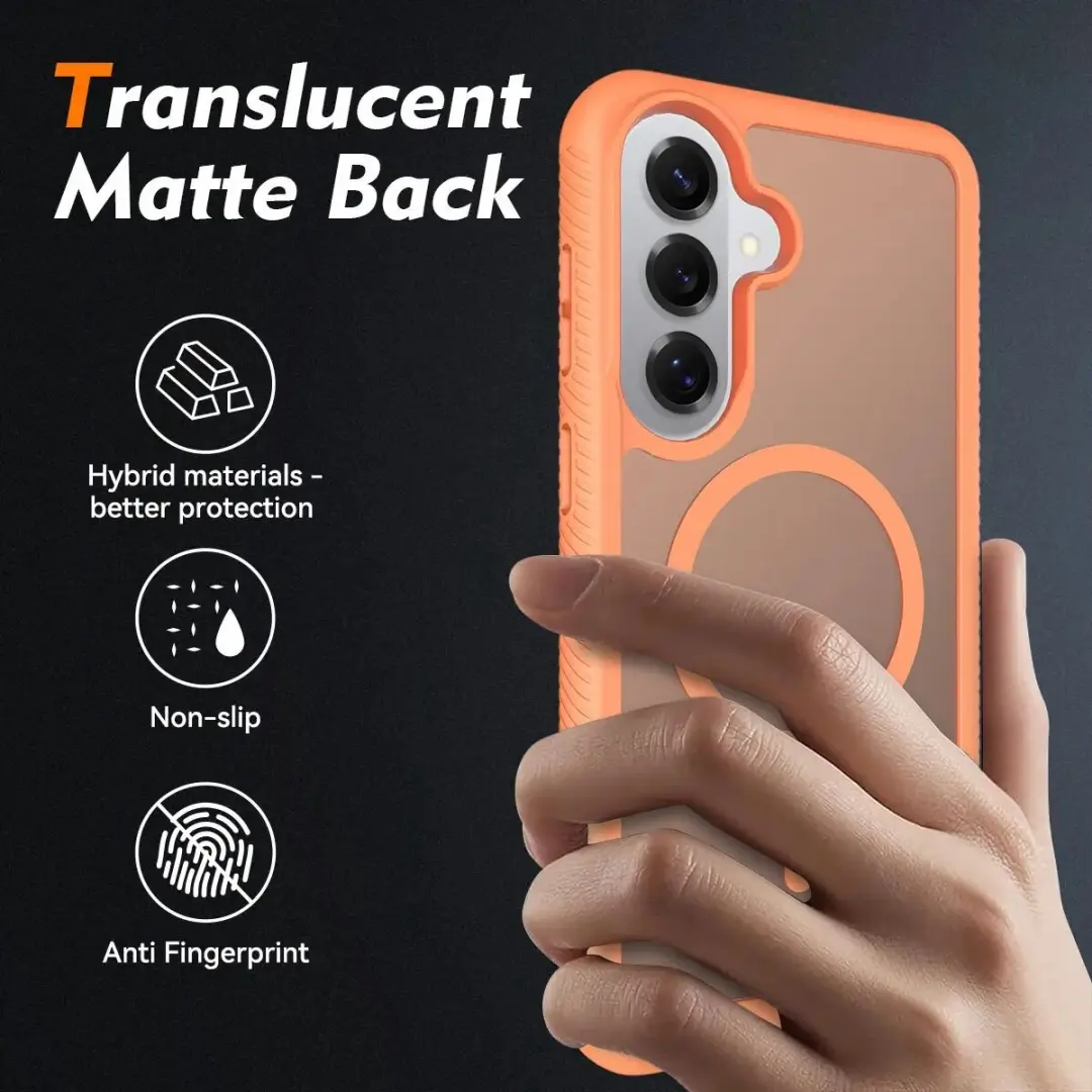 Selected Hoesje Samsung Galaxy S26 Plus Matte Oranje - MagSafe