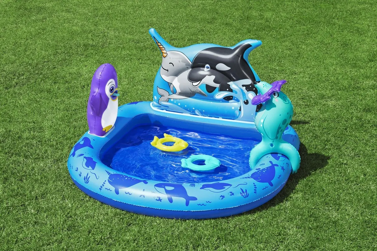 Bestway Polar Pals Opblaasbaar Waterspeelcentrum 130cm - Blauw