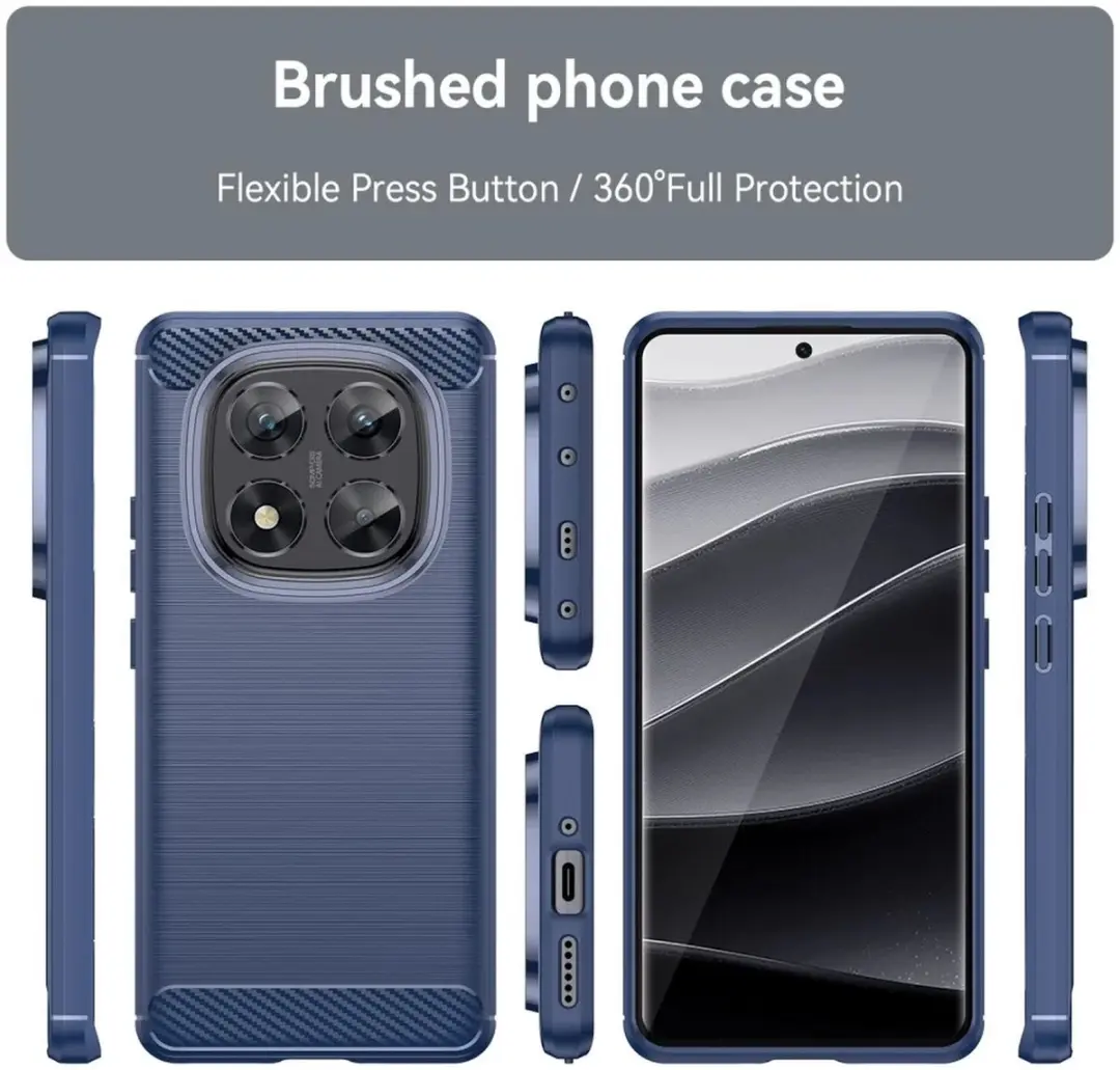 Selected TPU Hoesje Blauw - Xiaomi Poco X7 / Redmi Note 14 Pro 5G