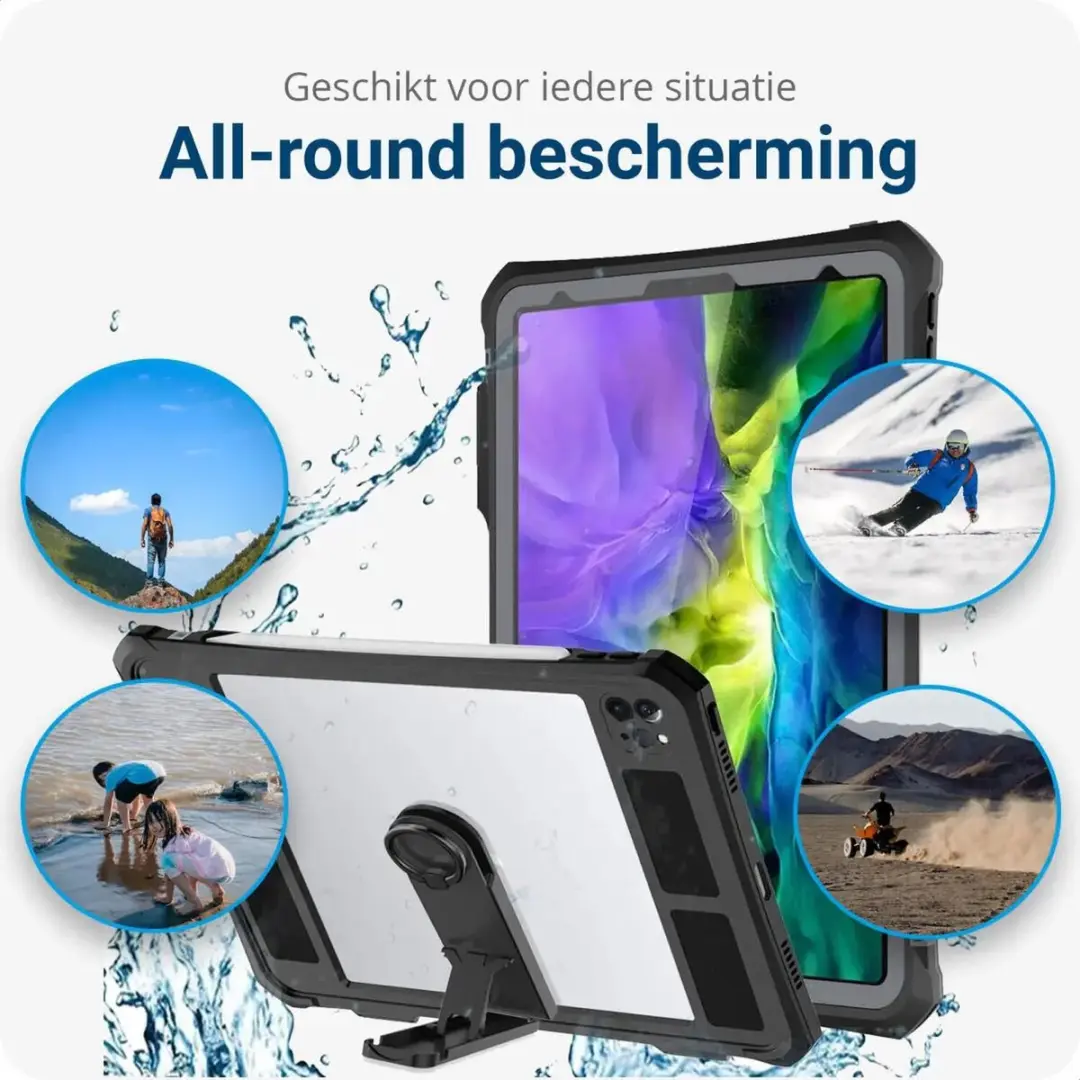 Selected Full Protect Cover iPad Pro 11 (2018) - IP68 - Zwart