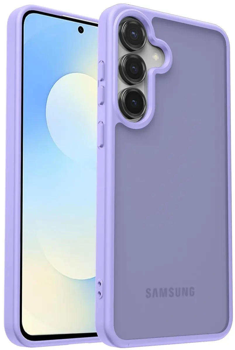 Selected Hoesje Samsung Galaxy S25 FE - Paarse Matte Back Cover