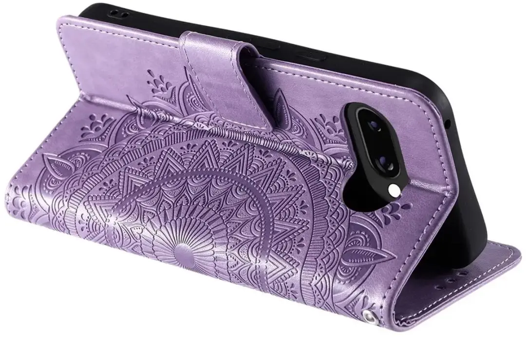 Selected Hoesje Google Pixel 10a Mandala Book Case - Paars - afbeelding 6 van 6