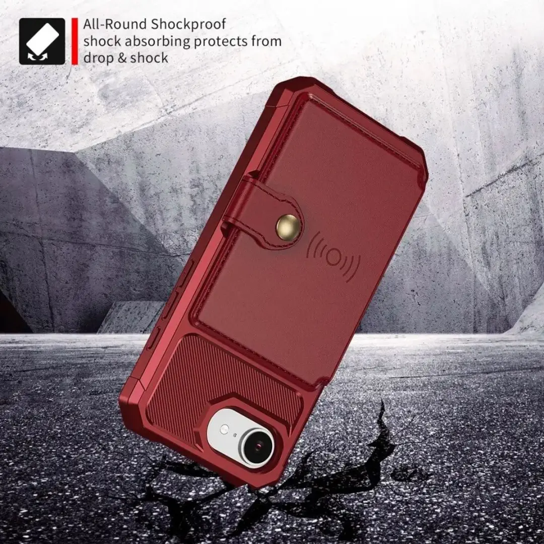 Selected Portemonnee Hoesje iPhone 16/17 - Rood