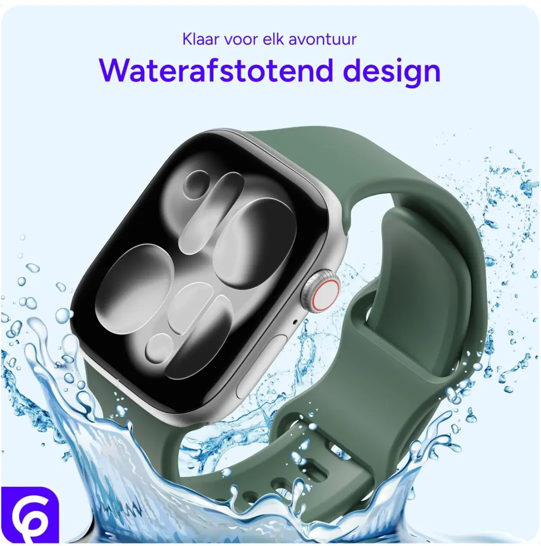 Selected SBG Siliconen Bandje Apple Watch Series 9 41mm - Donker Groen