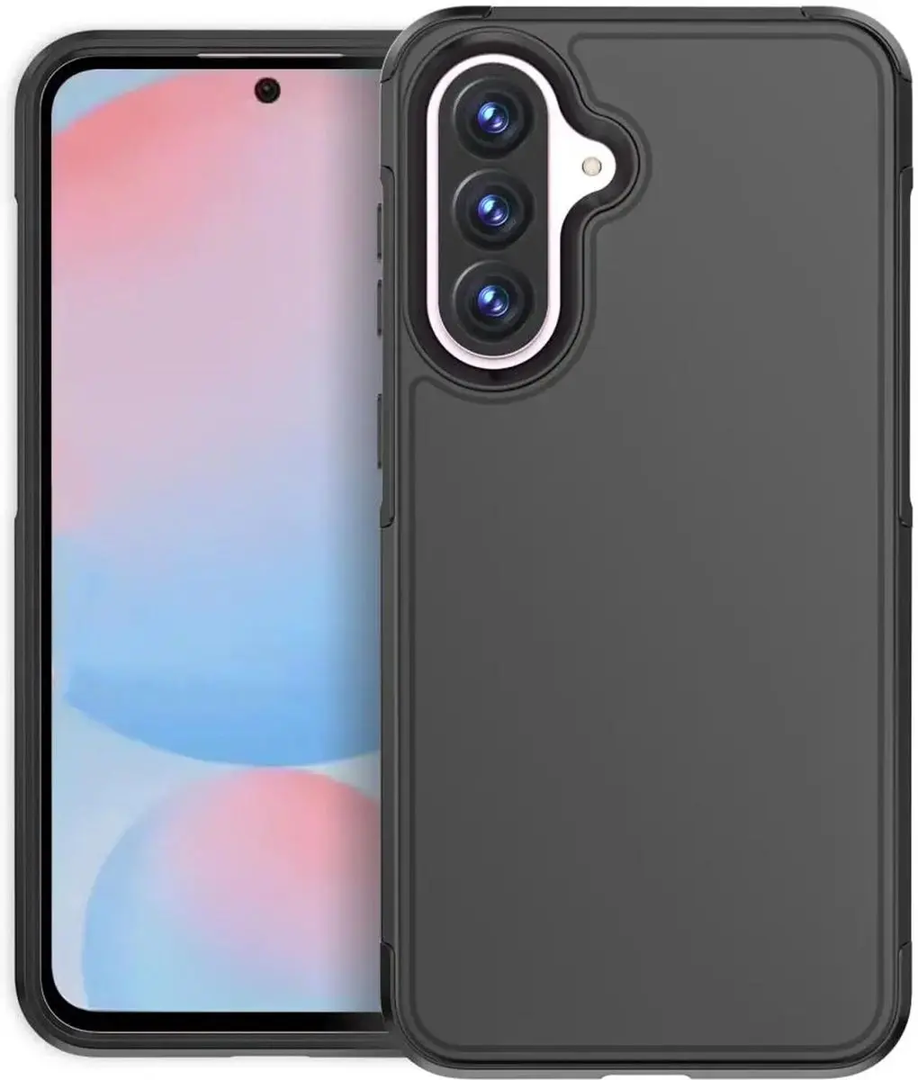 Selected Hoesje Samsung Galaxy A56 MagSafe Dual-Layer Zwart