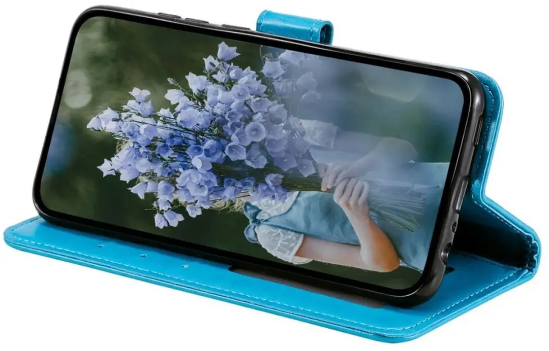 Selected Hoesje Samsung Galaxy A35 Mandala Blauw - 3 Pasjes - afbeelding 6 van 6