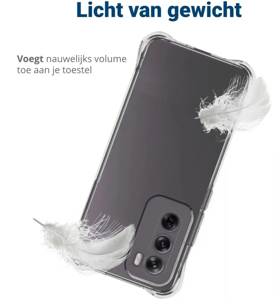 Selected Transparant Hoesje Oppo Reno 12 - Schokbestendig TPU