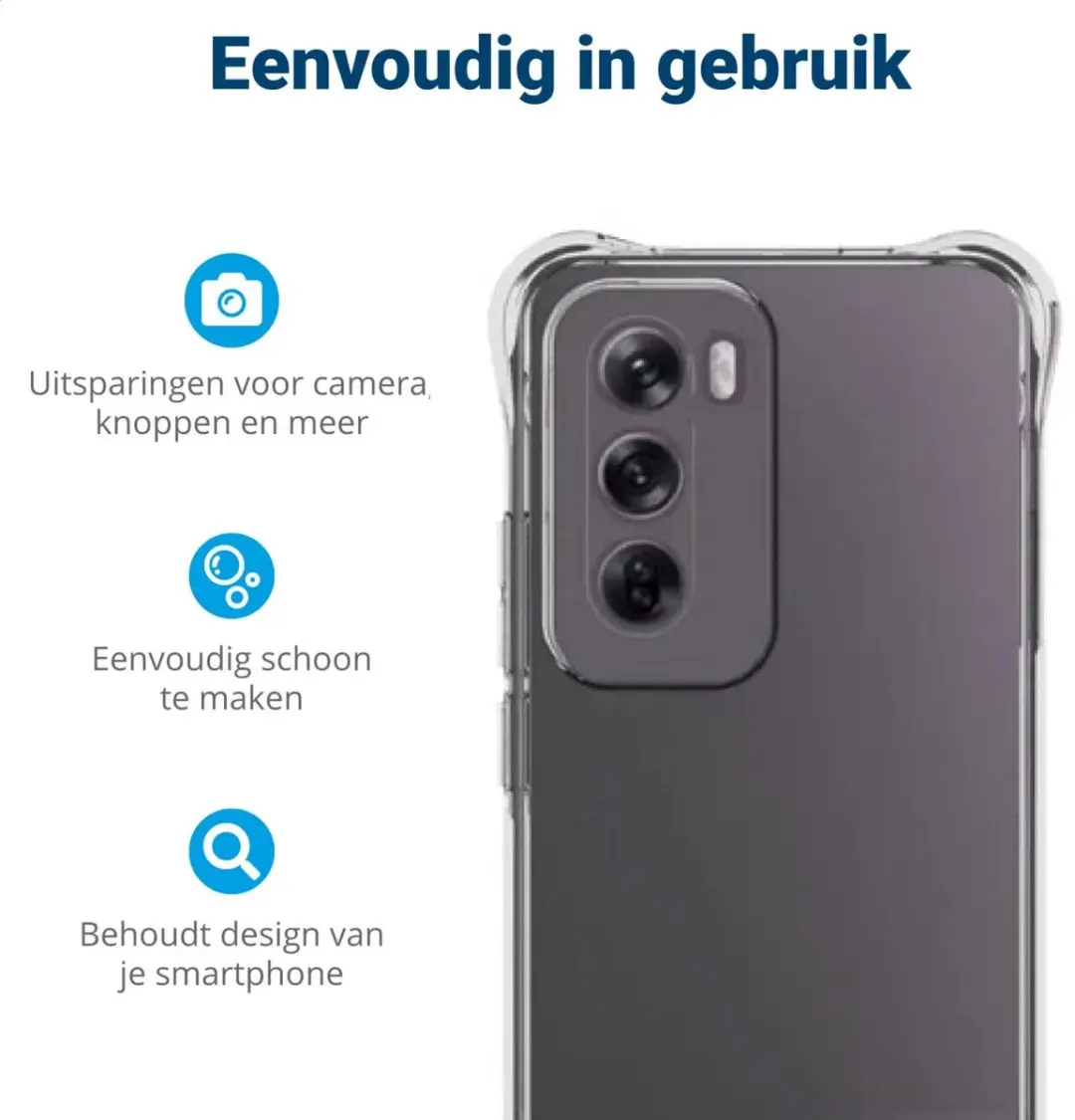 Selected Transparant Hoesje Oppo Reno 12 - Schokbestendig TPU