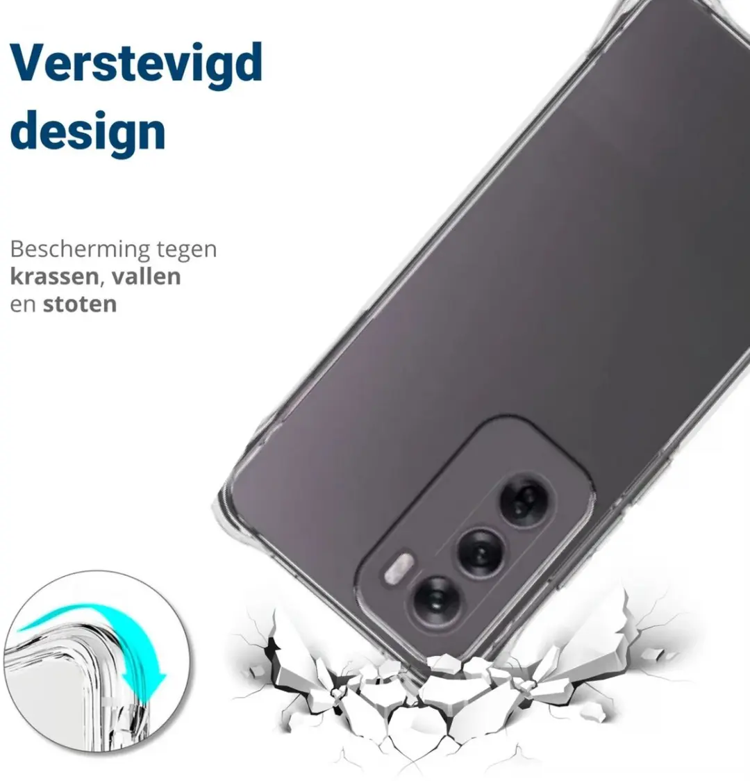 Selected Transparant Hoesje Oppo Reno 12 - Schokbestendig TPU