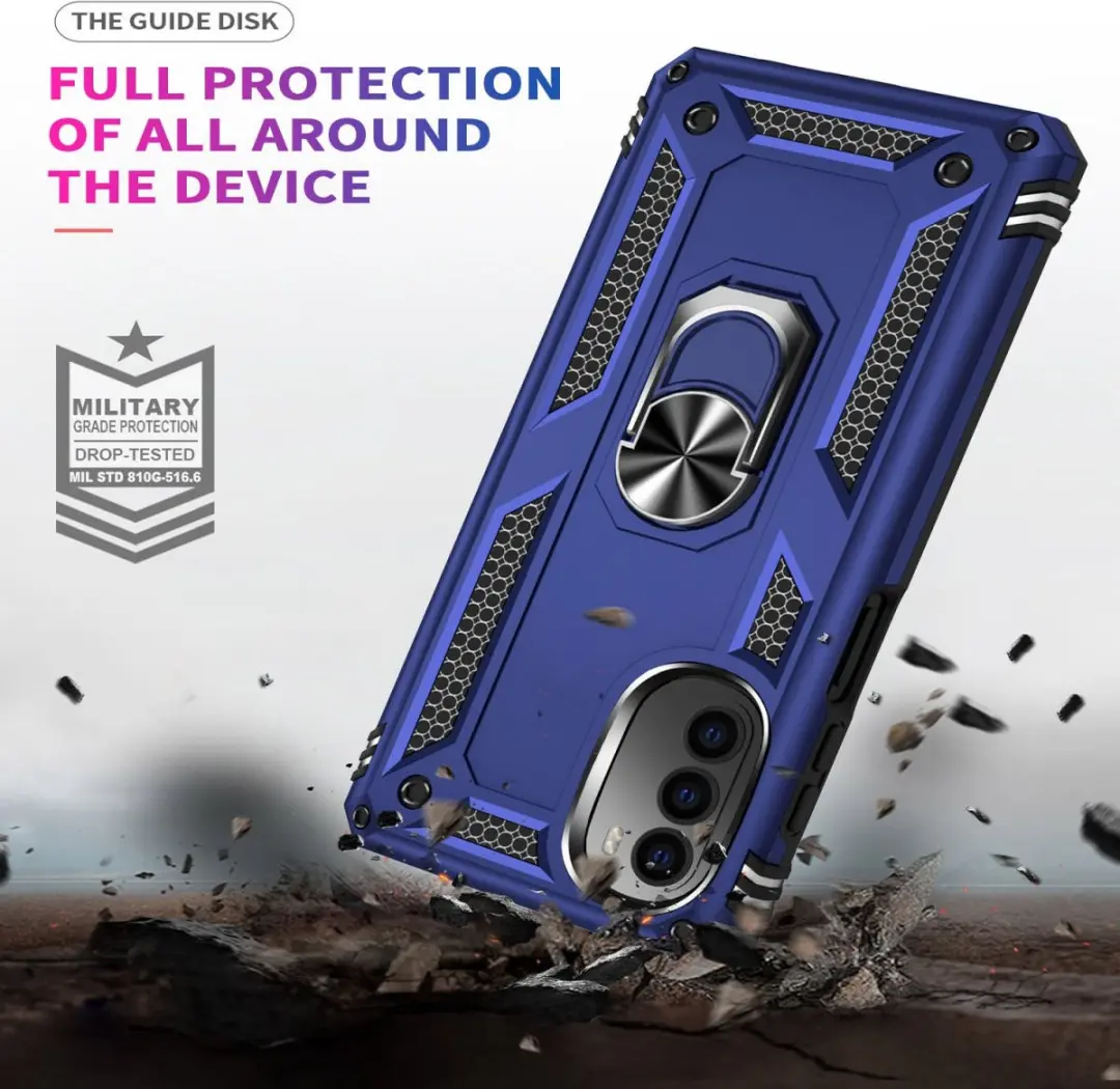 Selected Magnetisch Hoesje Motorola Moto G52 - Blauw