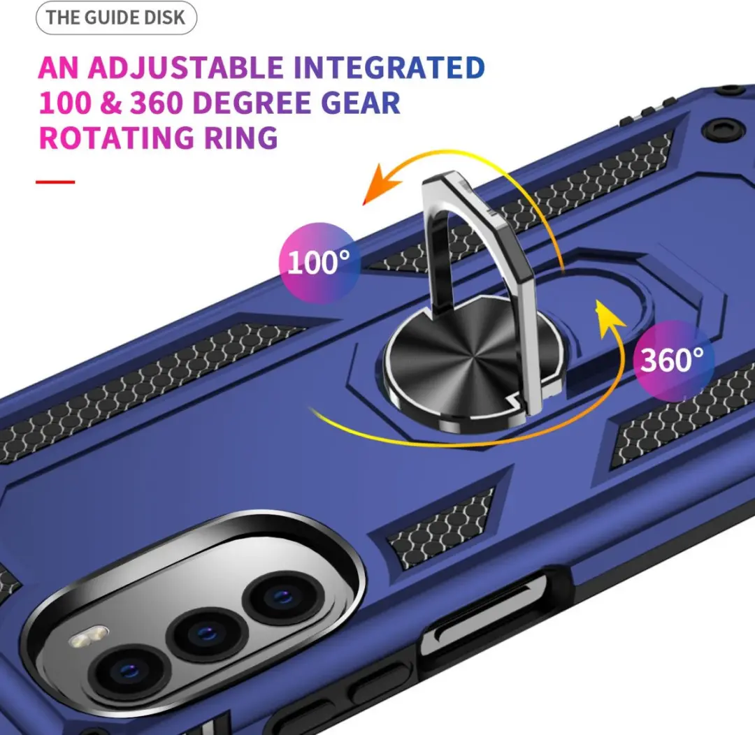 Selected Magnetisch Hoesje Motorola Moto G52 - Blauw