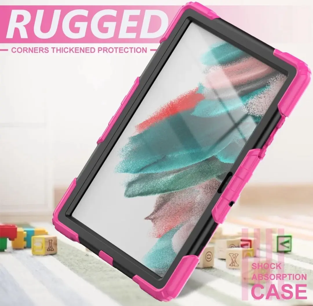 Selected Hoes Samsung Galaxy Tab A8 2021 - Roze - 360° Handriem