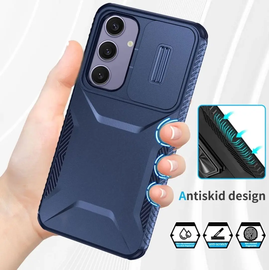 Samsung Galaxy S24 FE Hoesje Blauw - Schokbestendig