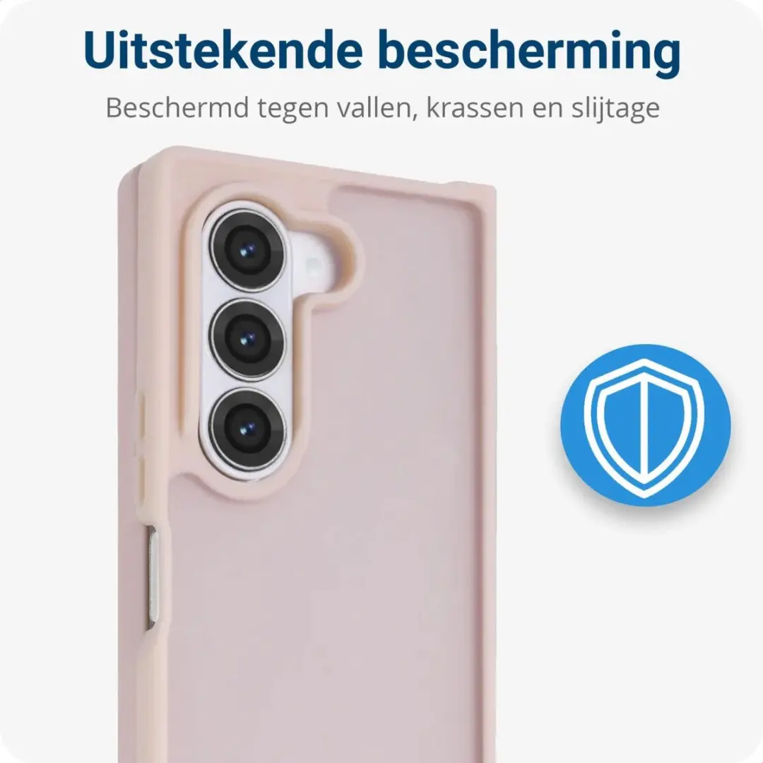 Selected Hoesje Samsung Galaxy Z Fold6 - Roze Mat