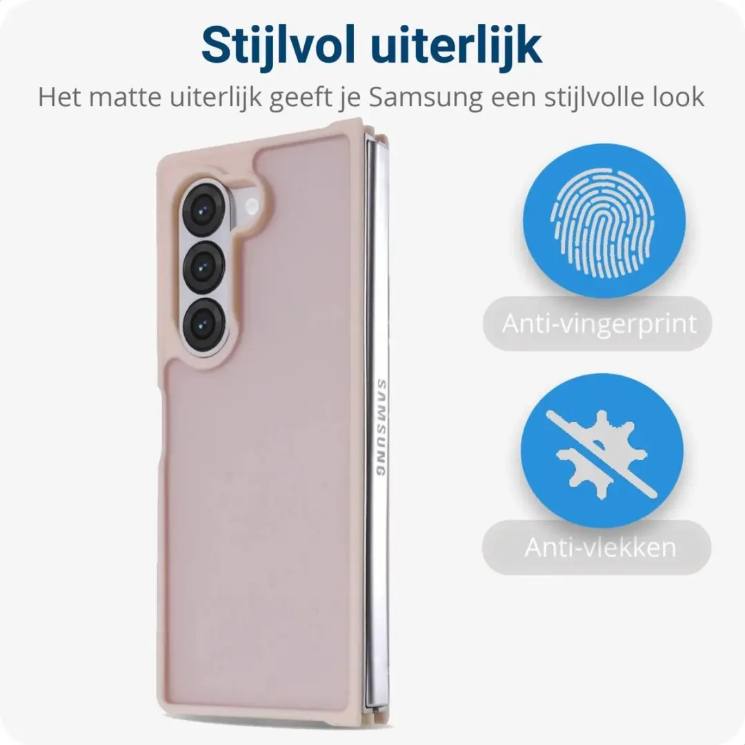 Selected Hoesje Samsung Galaxy Z Fold6 - Roze Mat