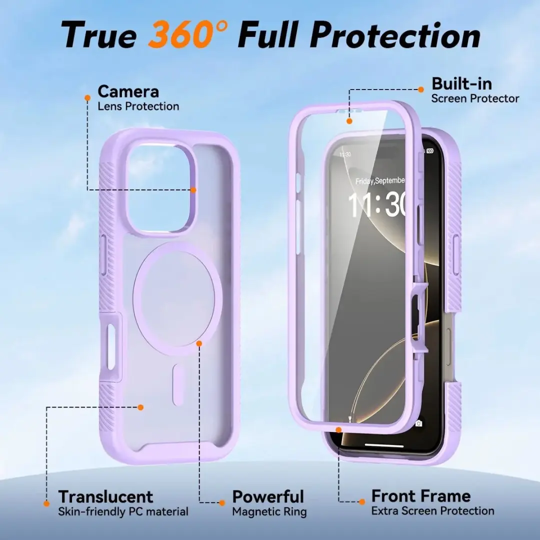 Selected by GSMpunt.nl iPhone 16 Pro Hoesje - Paars - MagSafe - afbeelding 6 van 6