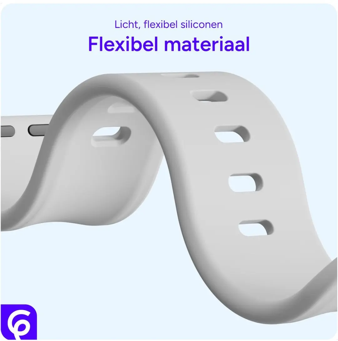 Selected SBG Siliconen Bandje Apple Watch Ultra 49mm - Cloud Grey