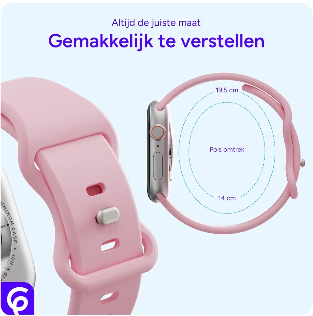 Selected SBG Siliconen Bandje Apple Watch Ultra 49mm - Roze