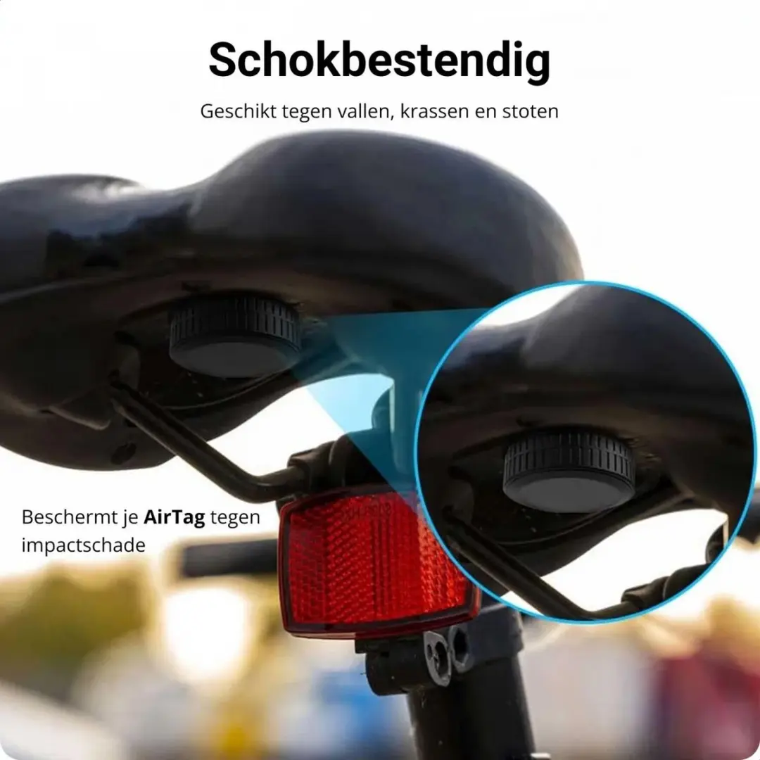 Selected Waterdichte AirTag Hoes 2 Pack - Zwart