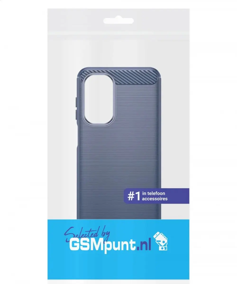 Selected Geborsteld TPU Hoesje Samsung Galaxy A26 - Blauw