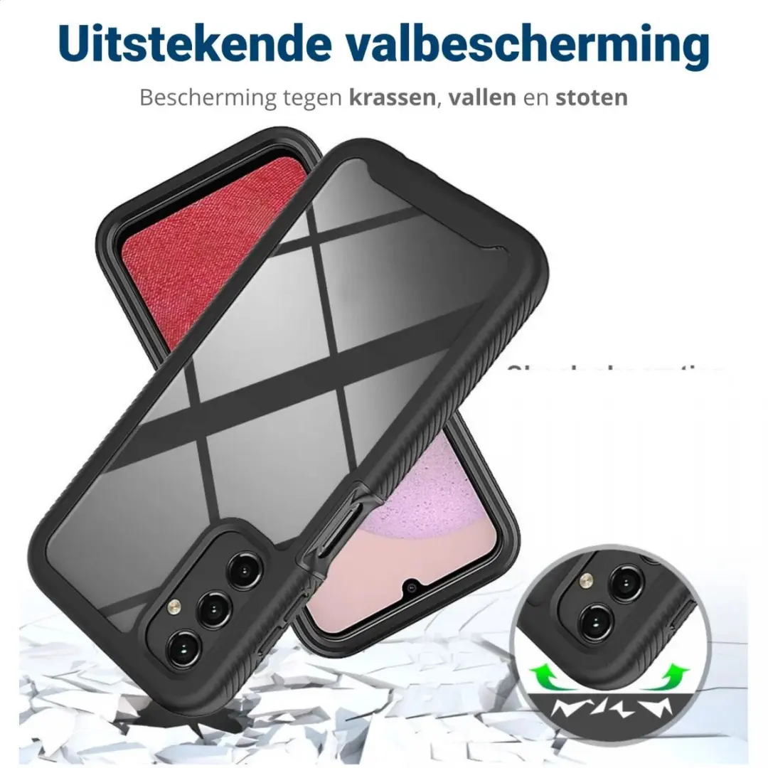 Selected by GSMpunt Hoesje Samsung Galaxy A14 - Blauw/Transparant