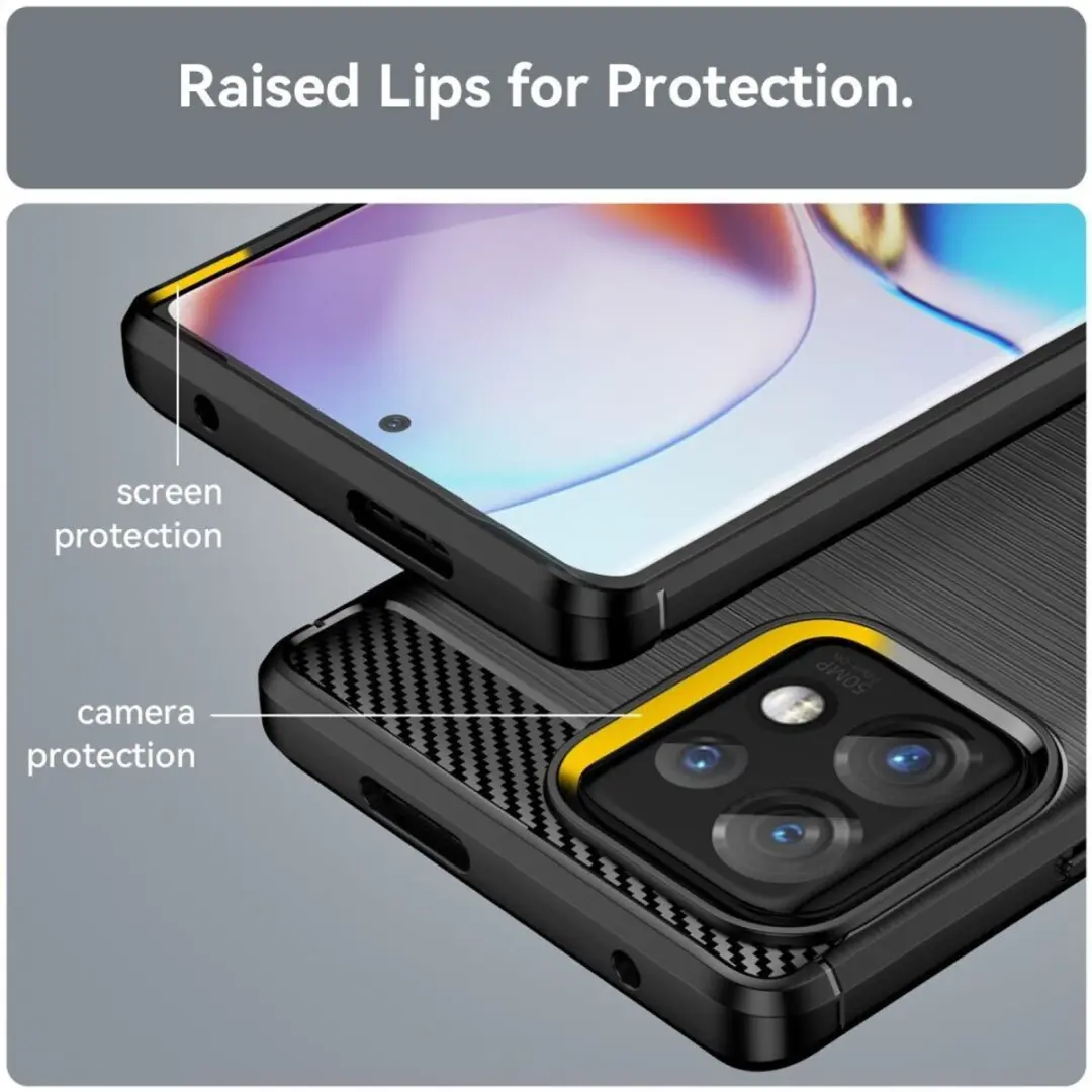 Selected TPU Hoesje Motorola Edge 40 Pro - Zwart