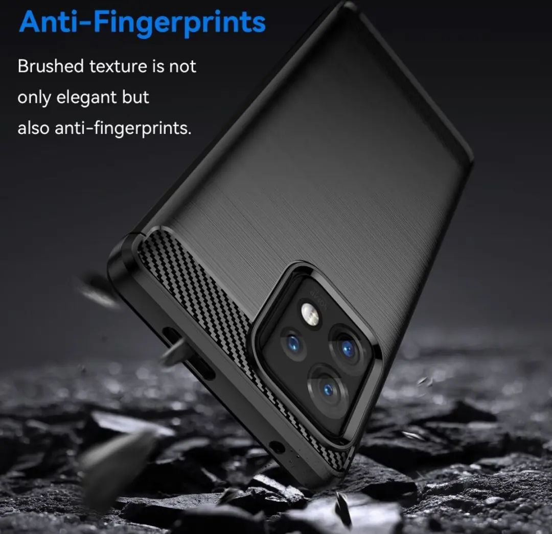 Selected TPU Hoesje Motorola Edge 40 Pro - Zwart - afbeelding 6 van 6