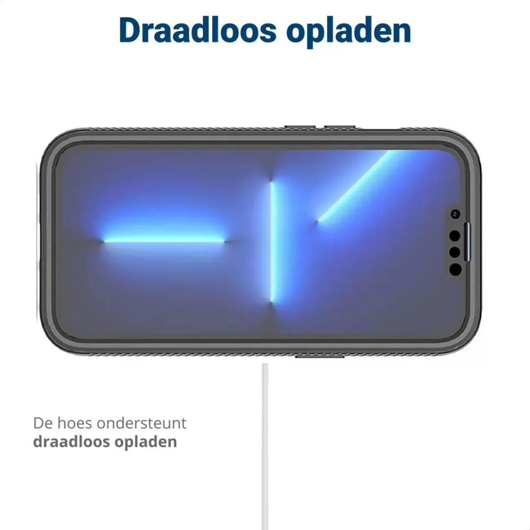 Selected by GSMpunt Hoesje iPhone 13 Pro Max - Full Protect - Zwart/Transparant