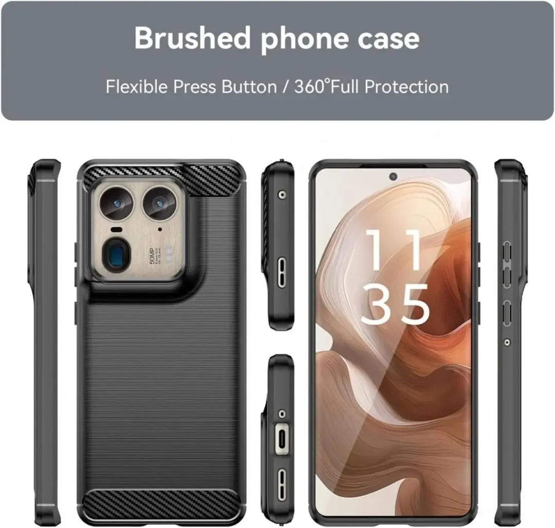Selected TPU Hoesje Motorola Edge 50 Ultra - Zwart