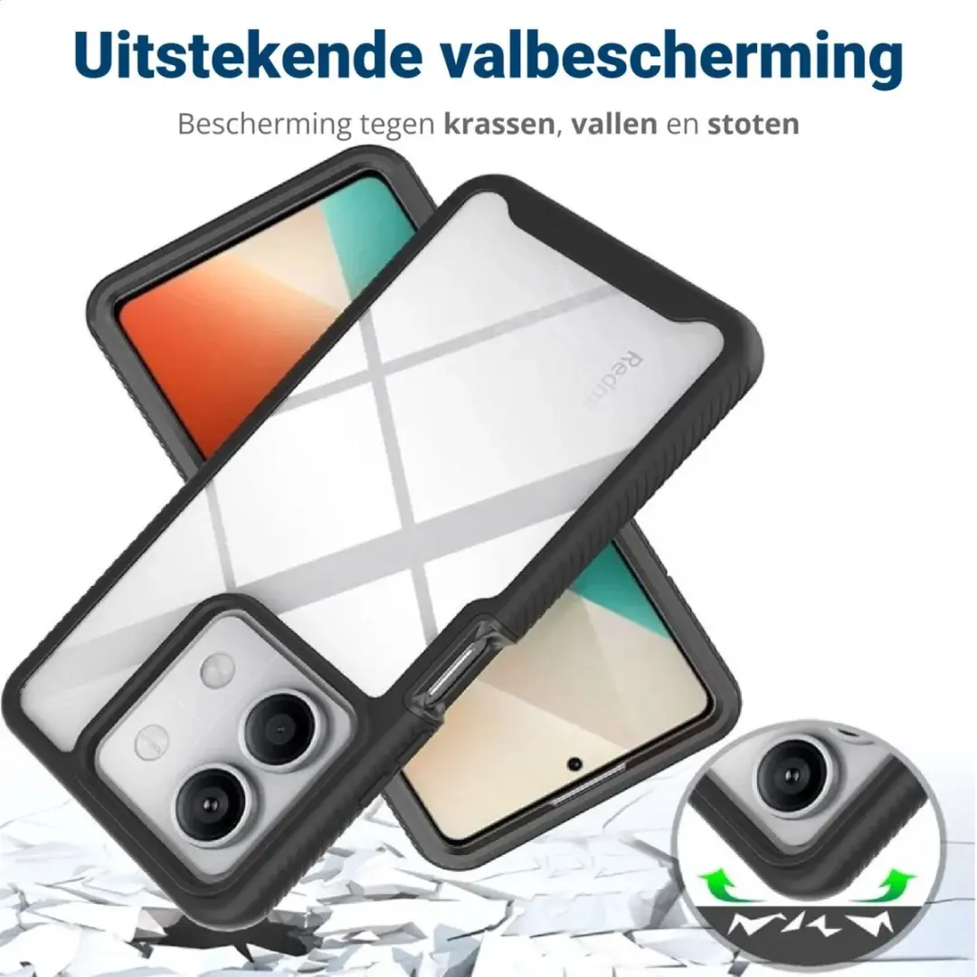 Selected Hoesje Xiaomi Redmi Note 13 5G - Full Protect - Zwart