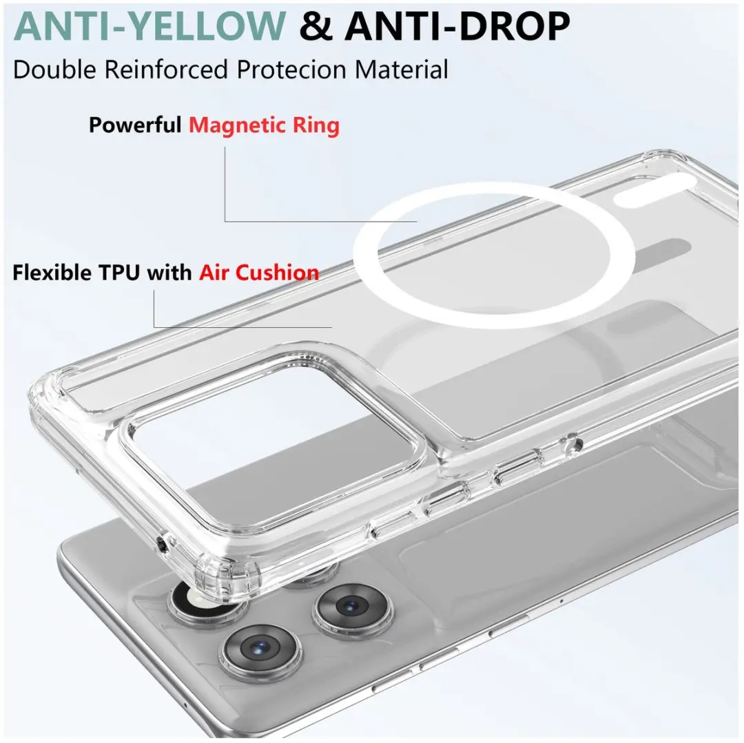 Selected Hoesje Motorola Edge 60 - MagSafe Transparant