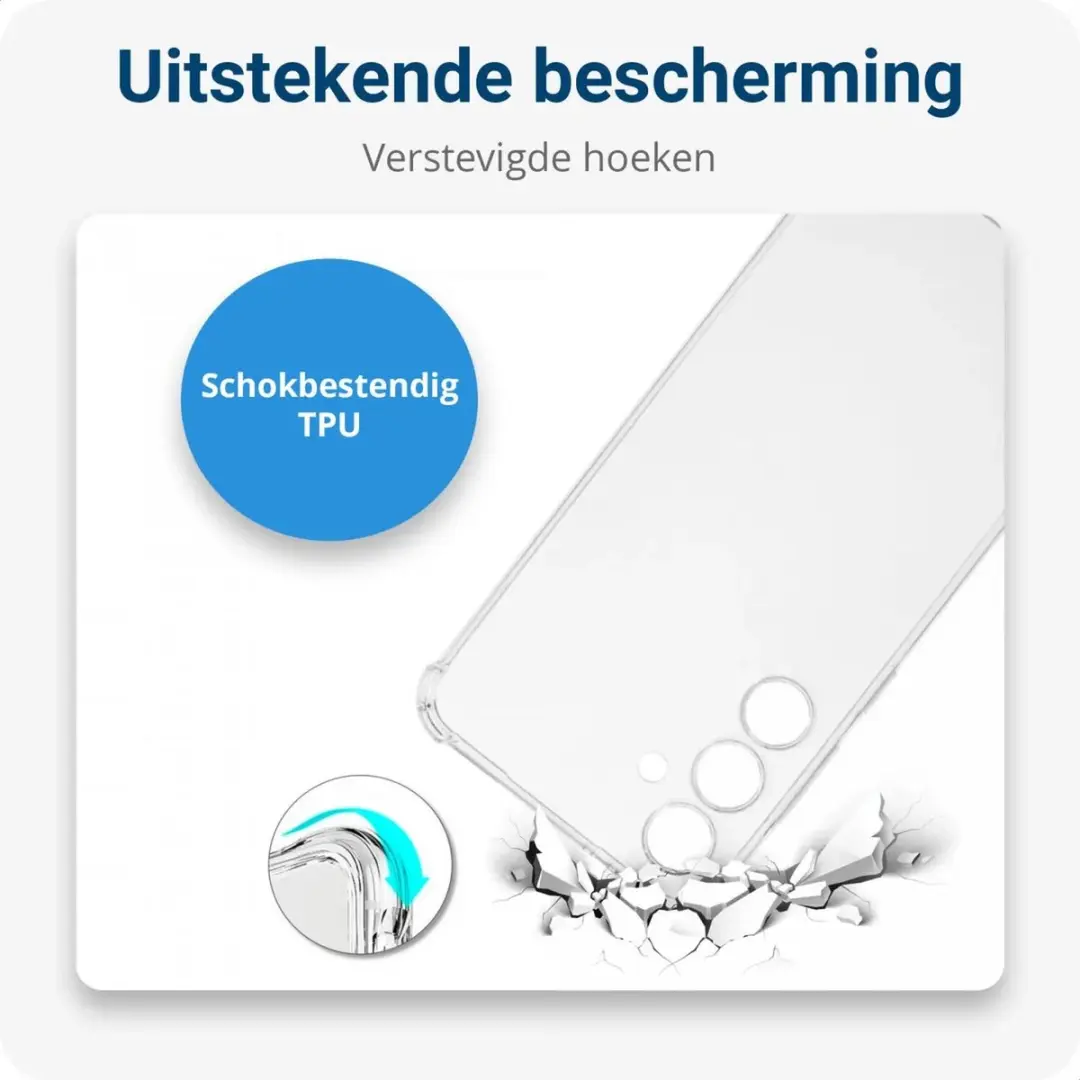 Selected Schokbestendig Hoesje Samsung Galaxy S23 FE - Transparant