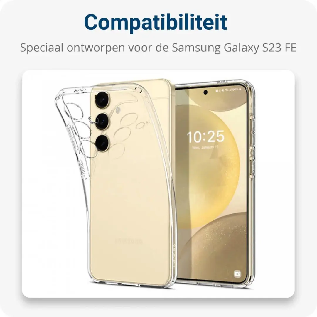 Selected Schokbestendig Hoesje Samsung Galaxy S23 FE - Transparant