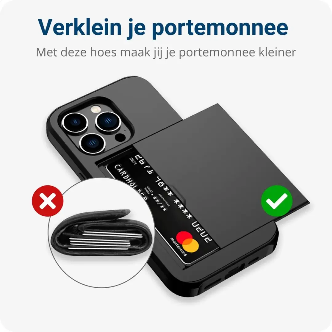 Selected Hoesje iPhone 14 Pro Max - Kaarthouder Zwart