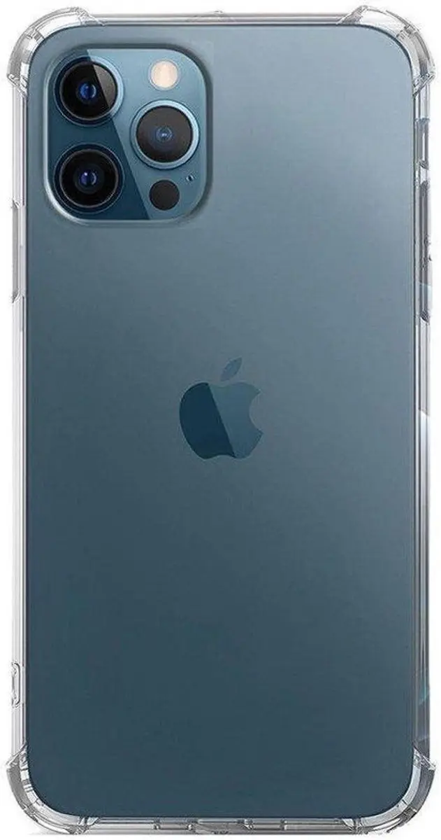 Selected iPhone 13 Pro Hoesje + 9H Glas - Transparant/Rood