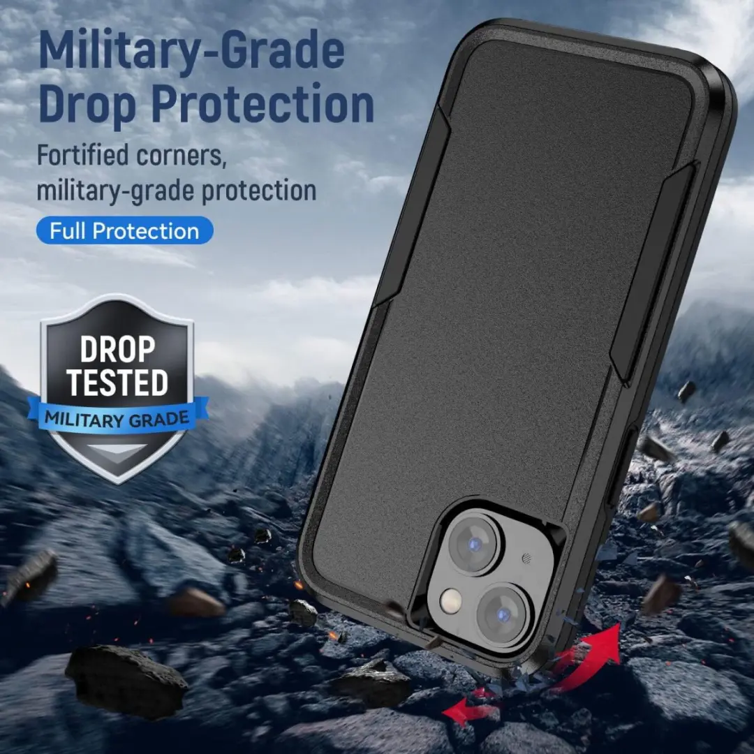 Selected by GSMpunt Schokbestendige Rugged Hoes Apple iPhone 14 - Zwart - afbeelding 6 van 6