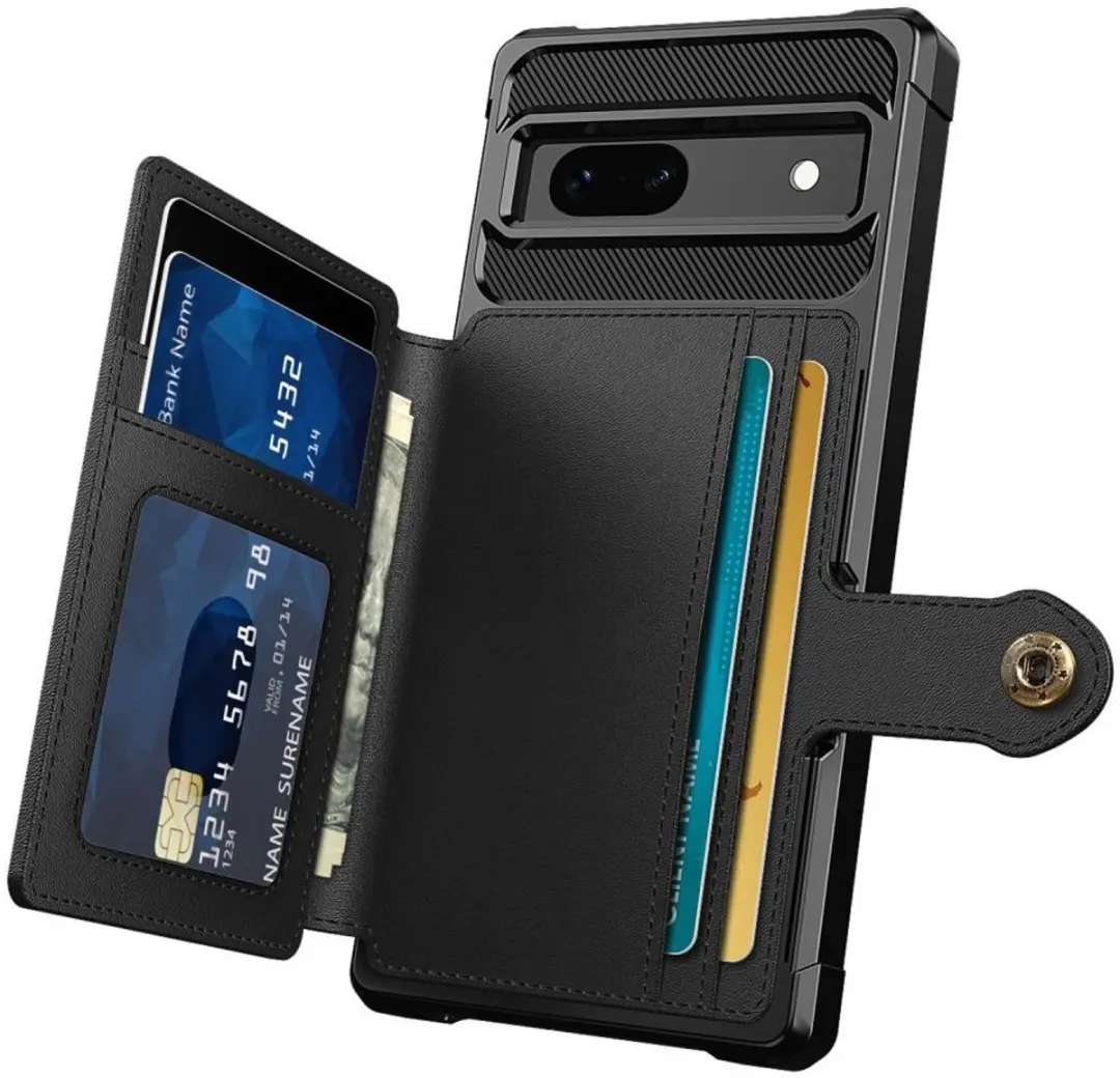Selected Portemonnee Hoesje Google Pixel 7a - 3-in-1 Zwart