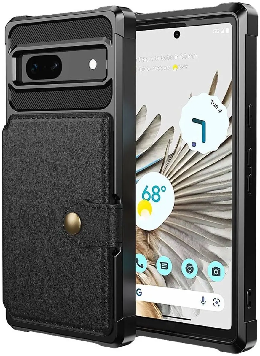 Selected Portemonnee Hoesje Google Pixel 7a - 3-in-1 Zwart