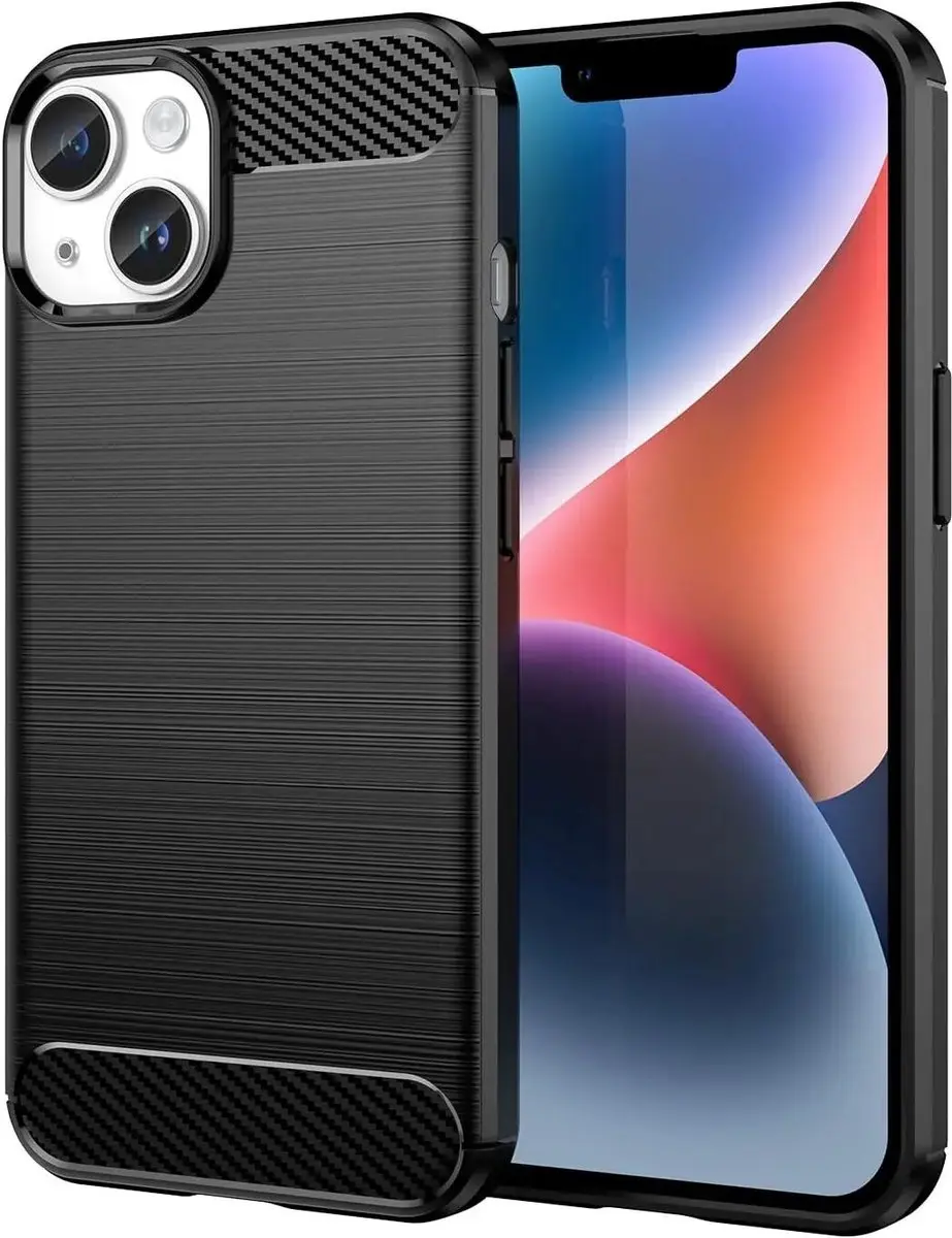 Selected Geborsteld TPU Hoesje iPhone 14