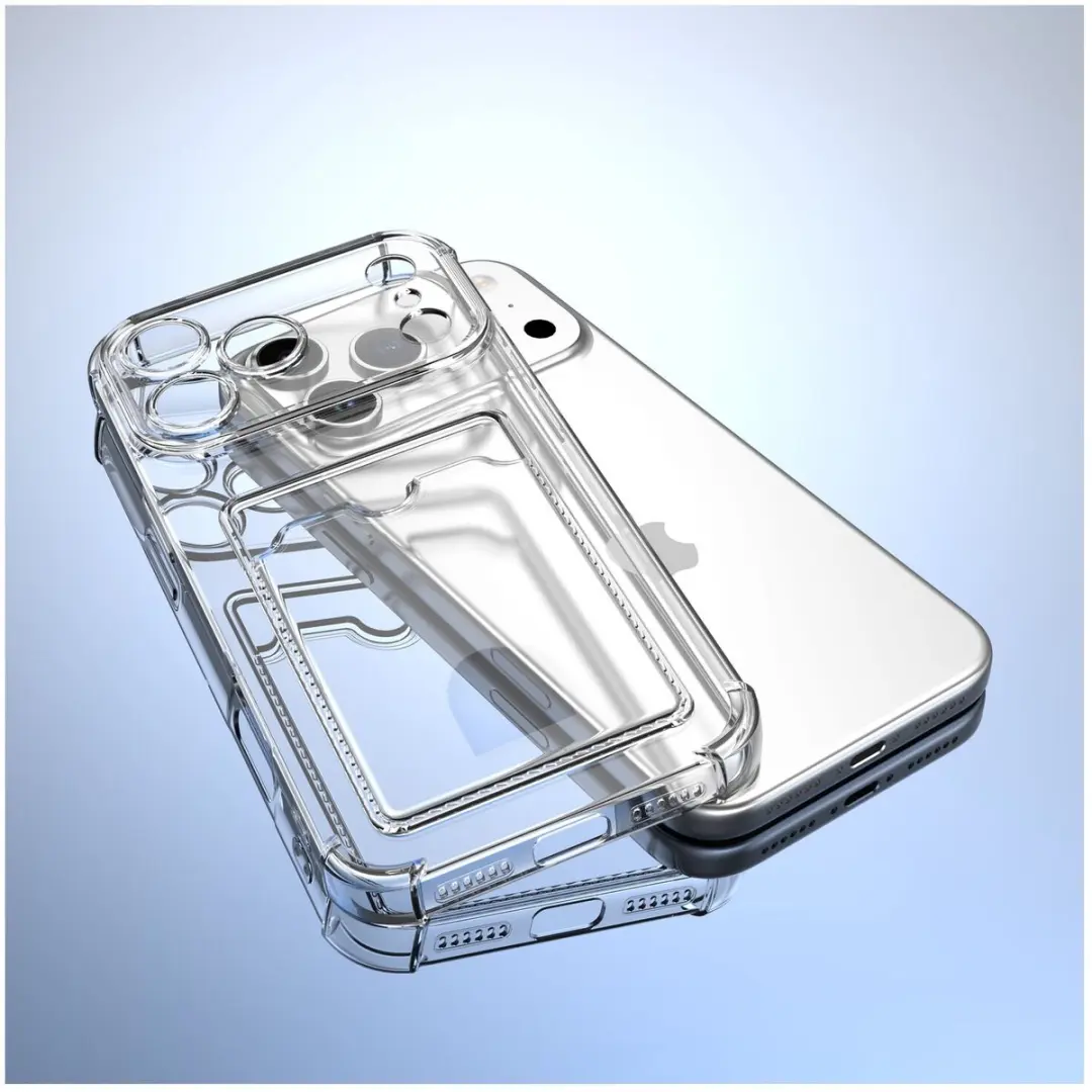 Selected Transparant Hoesje iPhone 17 Pro Max - Pasjeshouder
